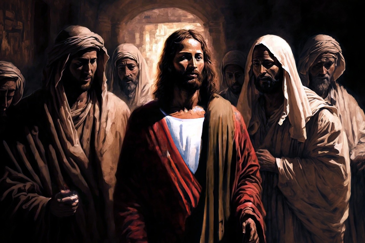 Jesus preaching or calling the disciples